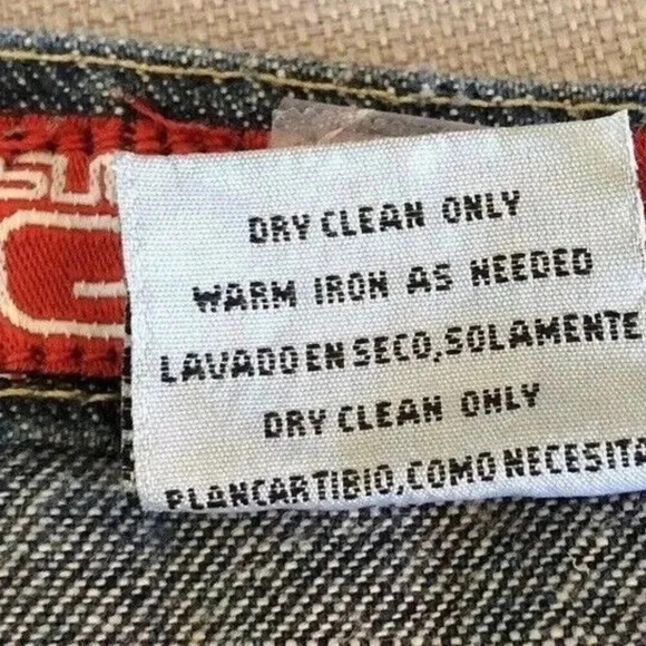 SUBURBAN GIRL Women Blue Denim Red Trim Cotton Straight Mid Calf Skirt Sz Small - Picture 11 of 11